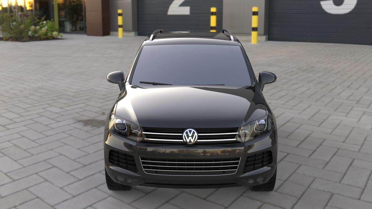 3D визуализация Volkswagen Touareg 2010↗ Нижний молдинг стекла фото 36°