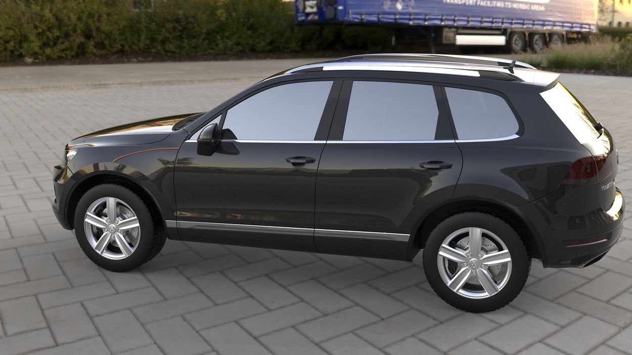 3D визуализация Volkswagen Touareg 2010↗ Нижний молдинг стекла фото 144°