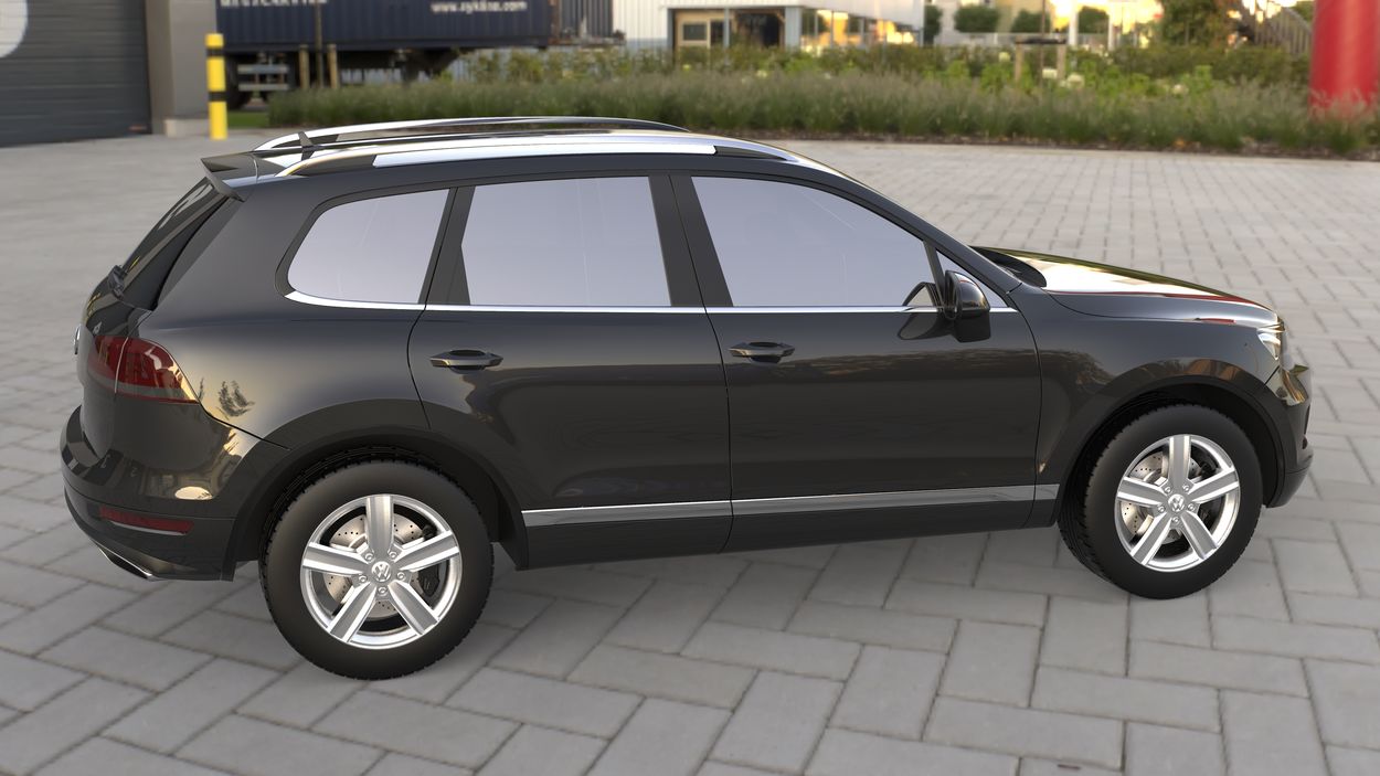 3D визуализация Volkswagen Touareg 2010↗ Нижний молдинг стекла фото 288°