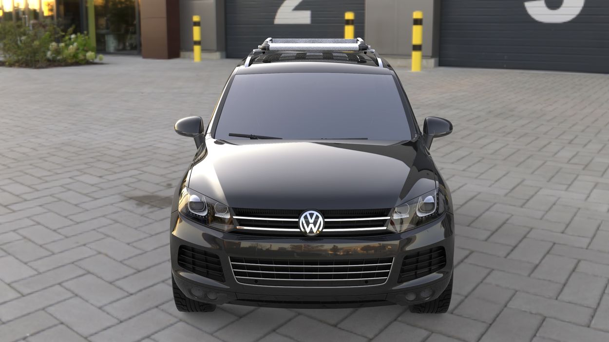 3D визуализация Mercedes X class Багажник с поперечинами и сеткой (100см на 120см) фото 324°