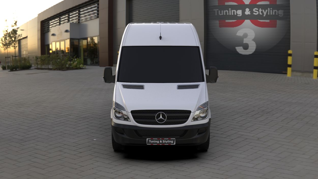 3D визуализация Mercedes Sprinter W906 Накладка на обдув фото 0°